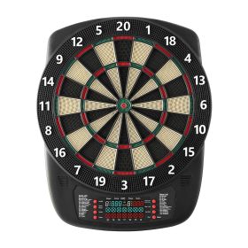 Electronic Dart Board, 13.5" Target Dartboard with 43 Games & 200+ Variations for Up to 8 Players, 6 Dart Shafts with Flights & 50 Soft Tips