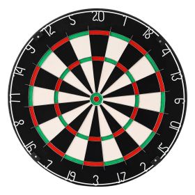 Dart Board, High-Grade Self-Healing Sisal Fiber Dartboard with Staple-Free Bullseye, Blade Wire & Rotating Number Ring