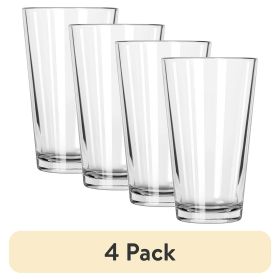 (4 pack) 160 oz Milk Beer Everyday Clear Pint Glass